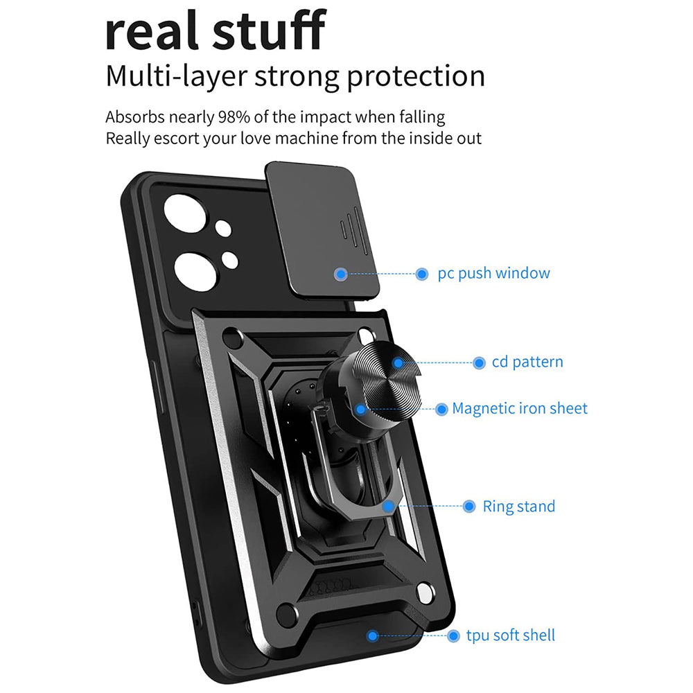 Pouzdro pro Motorola Moto G32, Techsuit, CamShield, Černé