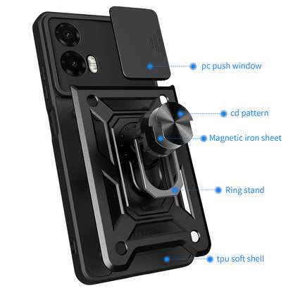 Pouzdro pro Motorola Moto G35, Techsuit, CamShield, Černé