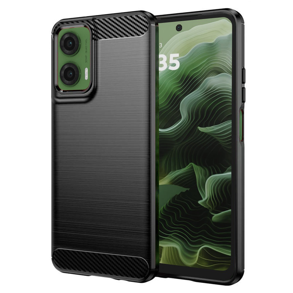 Pouzdro pro Motorola Moto G35, Techsuit, Carbon, Černé