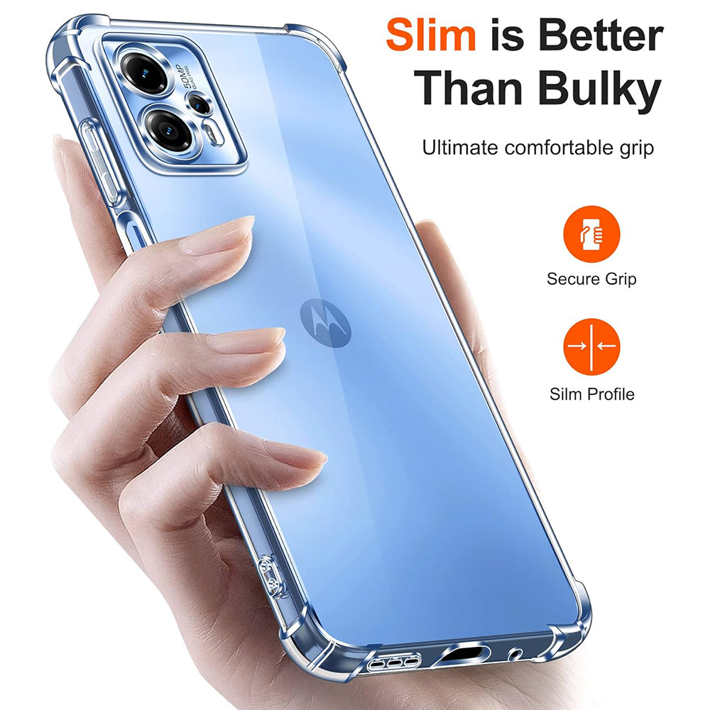 Pouzdro pro Motorola Moto G35, Techsuit, Odolné proti nárazům, Průhledné