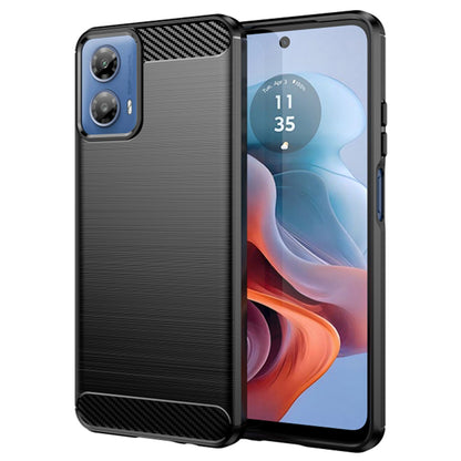 Pouzdro pro Motorola Moto G45 / G34, Techsuit, Carbon, Černá