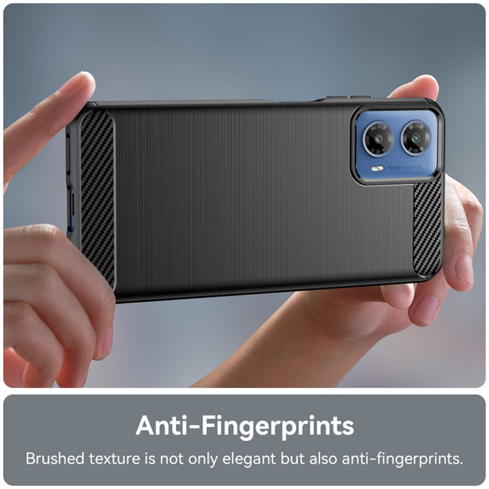 Pouzdro pro Motorola Moto G45 / G34, Techsuit, Carbon, Černá