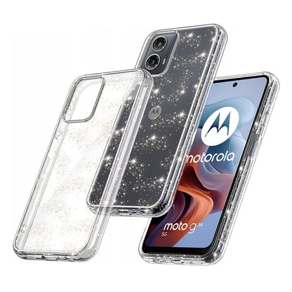 Pouzdro pro Motorola Moto G45 / G34, Techsuit, SparkleSkin, Průhledné