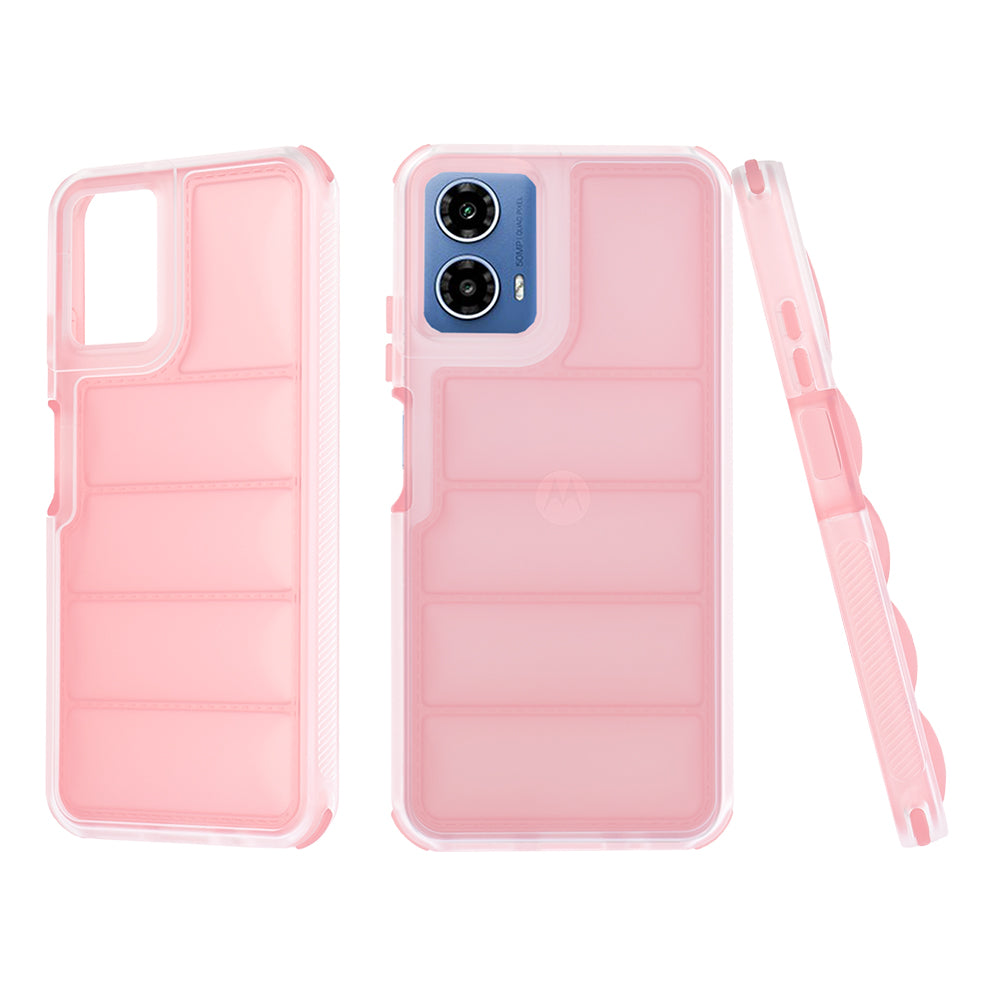 Pouzdro pro Motorola Moto G45 / G34, Techsuit, Wave Shield, Růžové