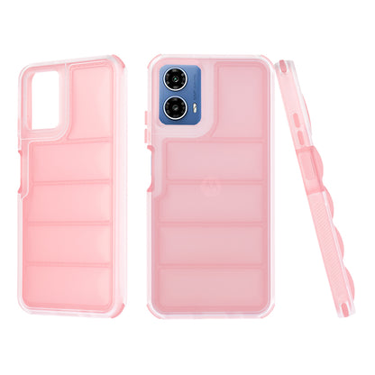 Pouzdro pro Motorola Moto G45 / G34, Techsuit, Wave Shield, Růžové