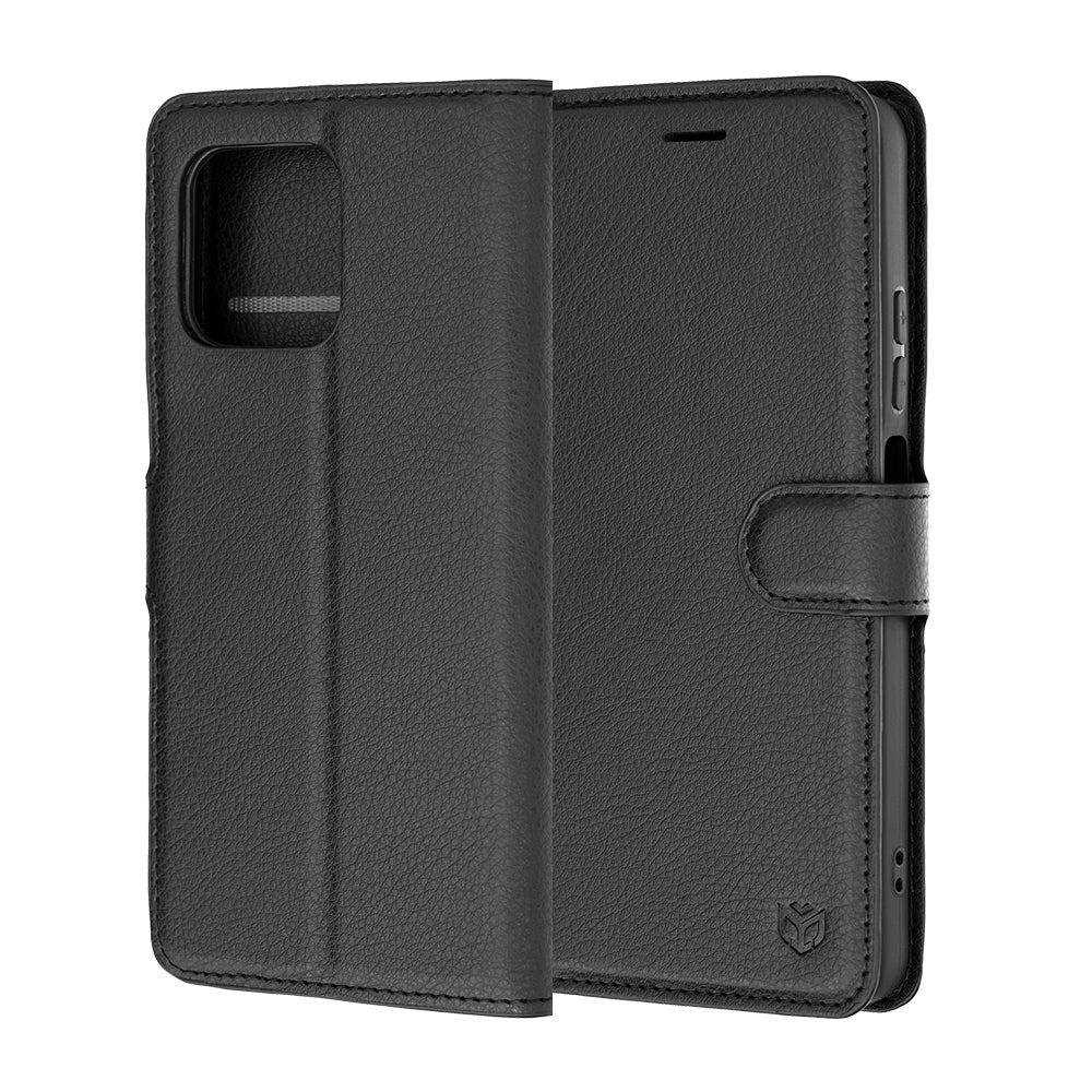 Pouzdro pro Motorola Moto G47 / G37 Power / G37, Techsuit, kožené folio, černé