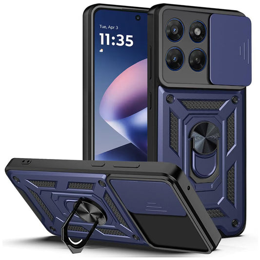Pouzdro pro Motorola Moto G47 / G37, Techsuit, CamShield, Modré