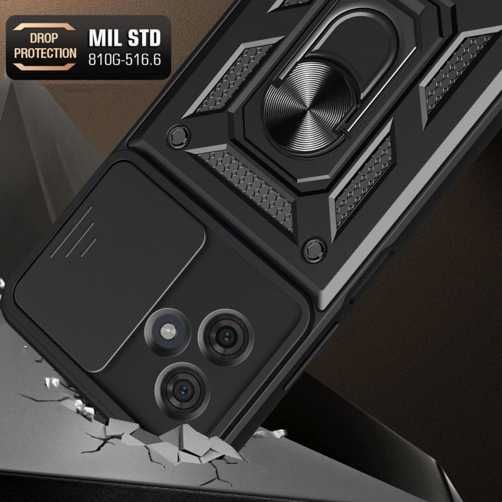 Pouzdro pro Motorola Moto G54, Techsuit, CamShield, Černá