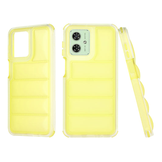 Pouzdro pro Motorola Moto G54, Techsuit, Wave Shield, Žlutá