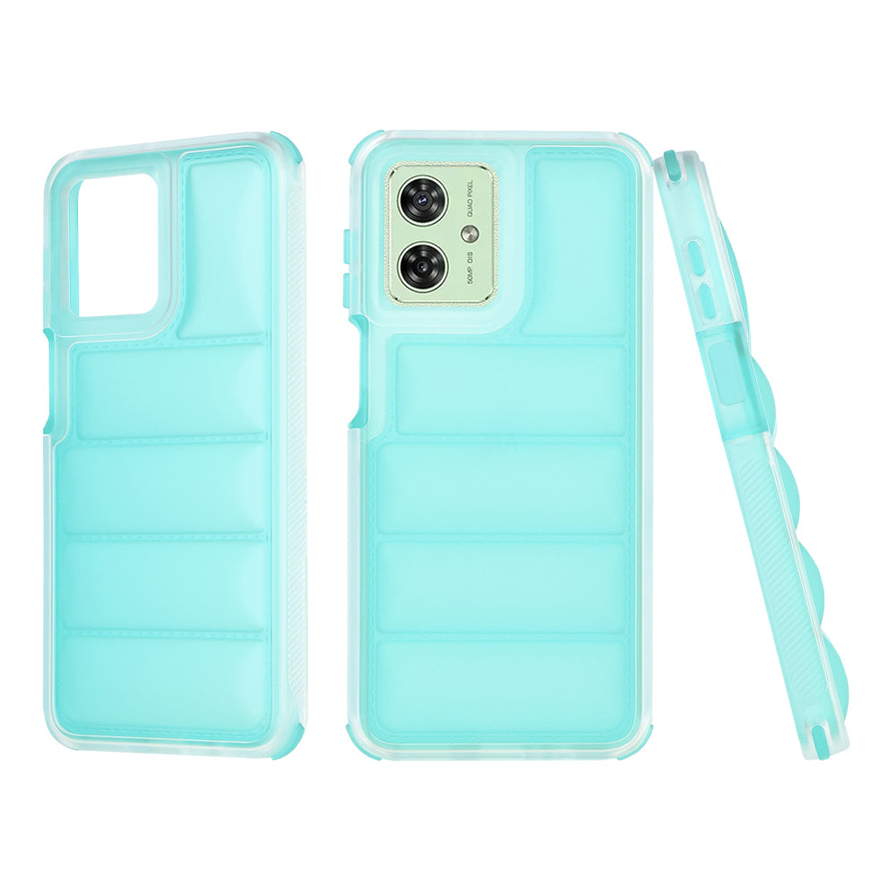 Pouzdro pro Motorola Moto G54, Techsuit, Wave Shield, Tyrkysové