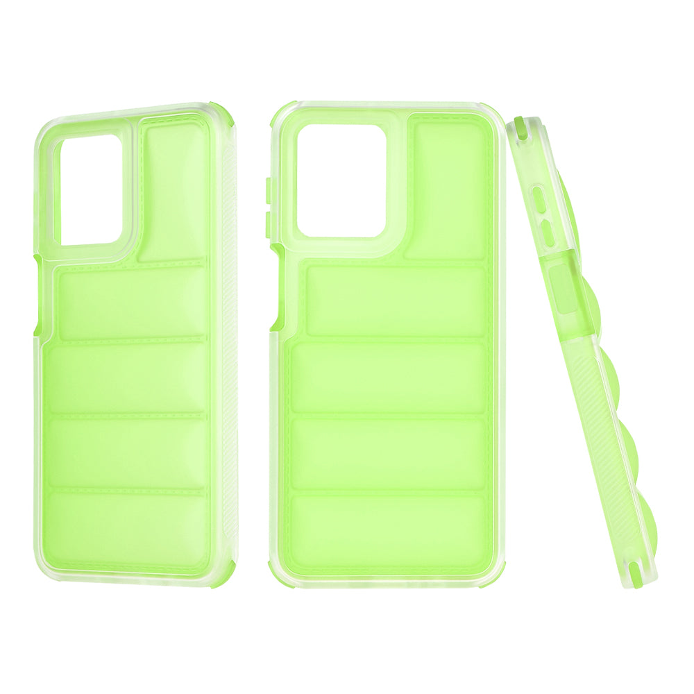 Case for Motorola Moto G54, Techsuit, Wave Shield, Green