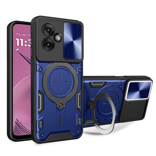 Pouzdro pro Motorola Moto G55, Techsuit, CamGuard Pro, Modrá