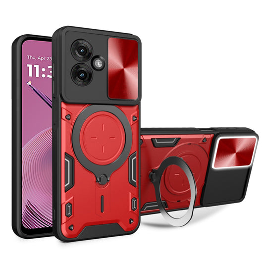 Pouzdro pro Motorola Moto G55, Techsuit, CamGuard Pro, červené