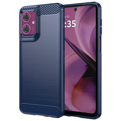 Pouzdro pro Motorola Moto G55, Techsuit, Carbon, Modrá