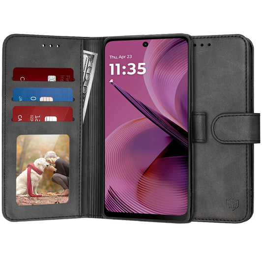 Pouzdro pro Motorola Moto G55, Techsuit, Diary Book, černé