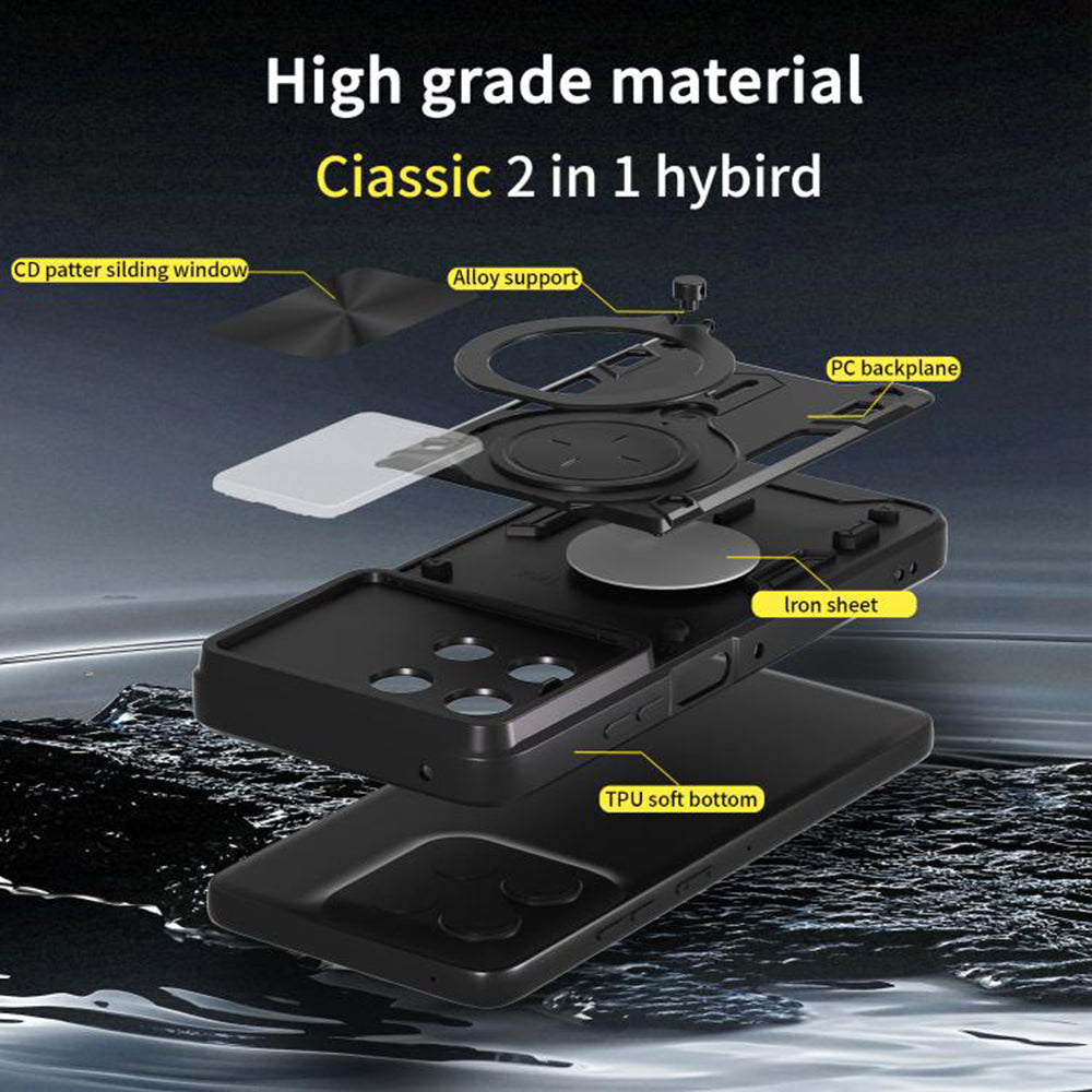 Pouzdro pro Motorola Moto G56, Techsuit, CamGuard Pro, Černé