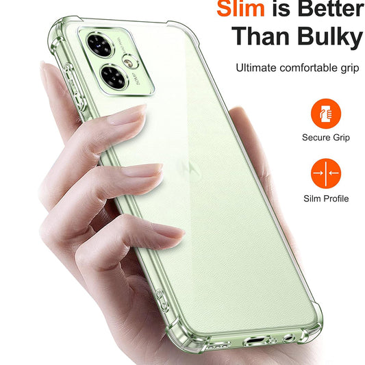 Pouzdro pro Motorola Moto G64 / G54 Power Edition, Techsuit, nárazuvzdorné průhledné, transparentní