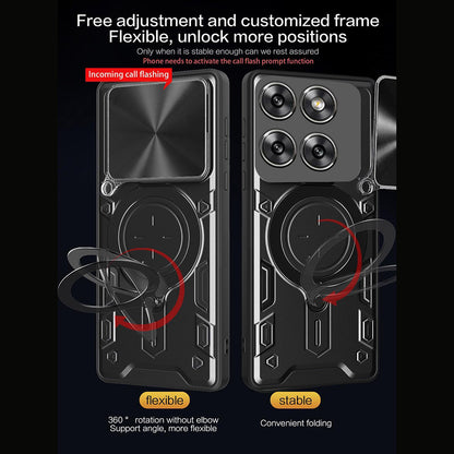 Pouzdro pro Motorola Moto G67 Power / G57 Power, Techsuit, CamGuard Pro, Černá