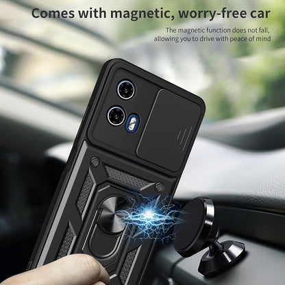 Case for Motorola Moto G67 Power / G57 Power, Techsuit, CamShield, Black