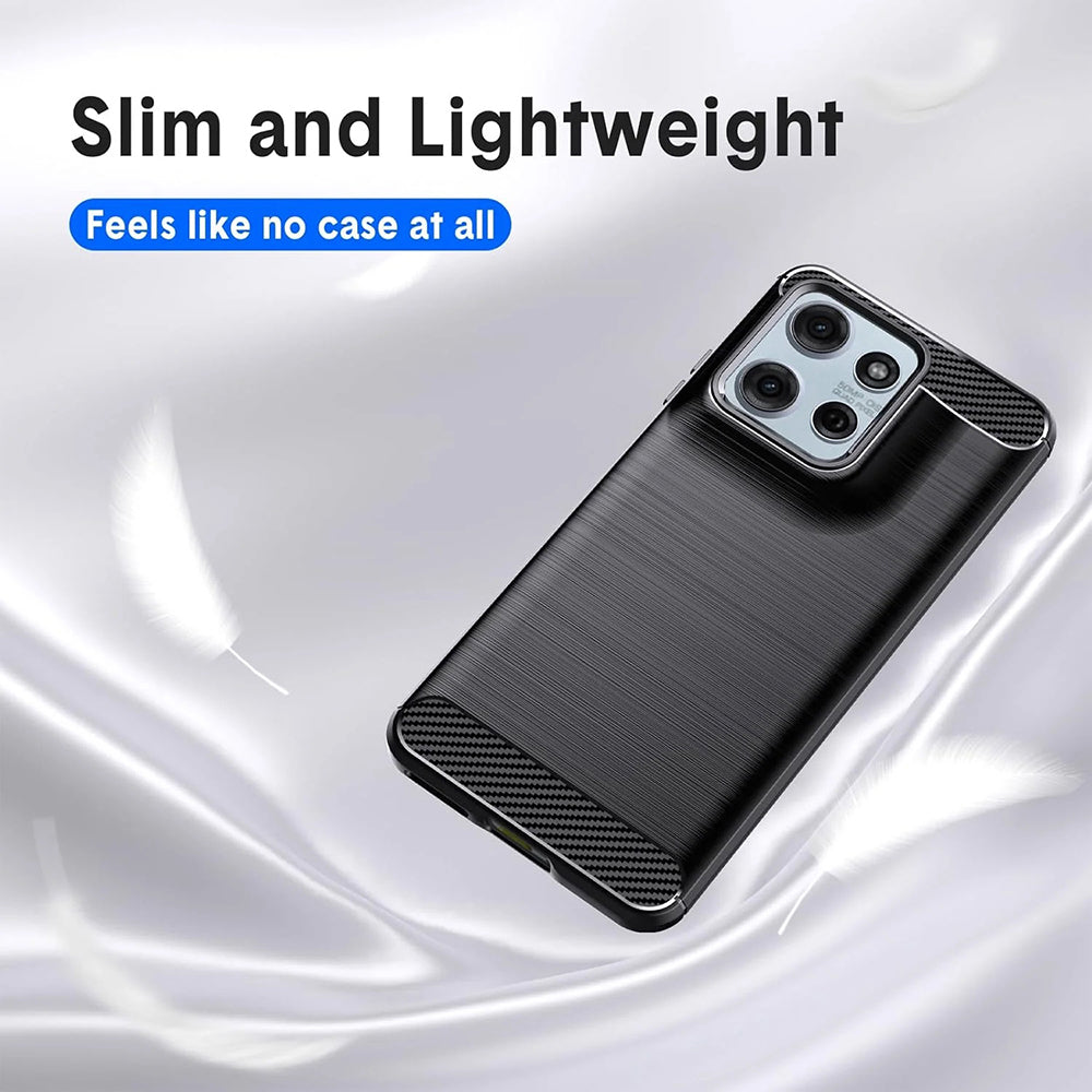 Pouzdro pro Motorola Moto G67 Power / G57 Power, Techsuit, Carbon, Černá