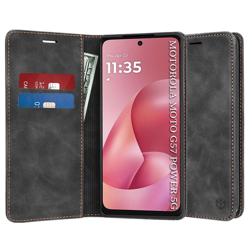 Pouzdro pro Motorola Moto G67 Power / G57 Power, Techsuit, Confy, Černá