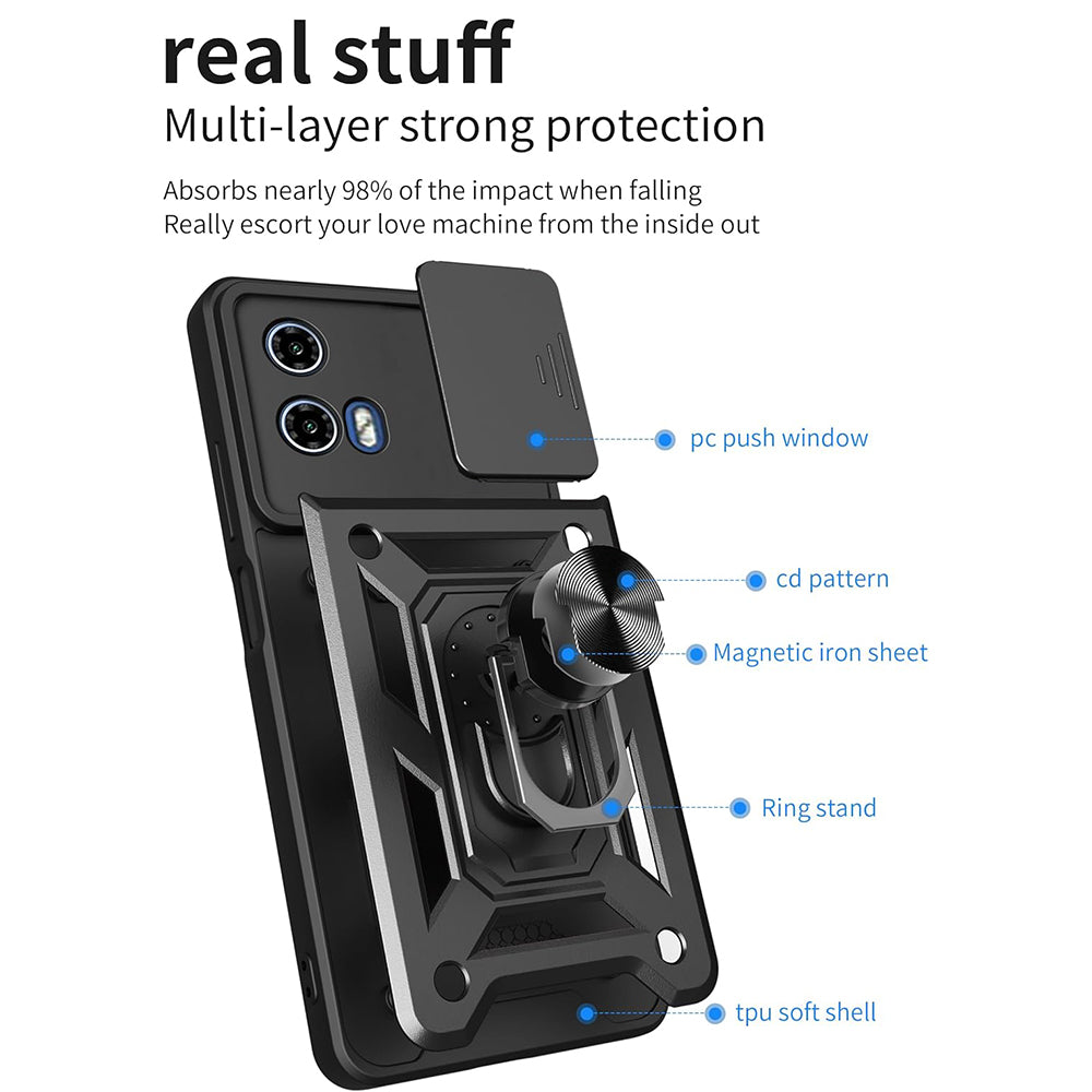Pouzdro pro Motorola Moto G71 5G, Techsuit, CamShield, Černé