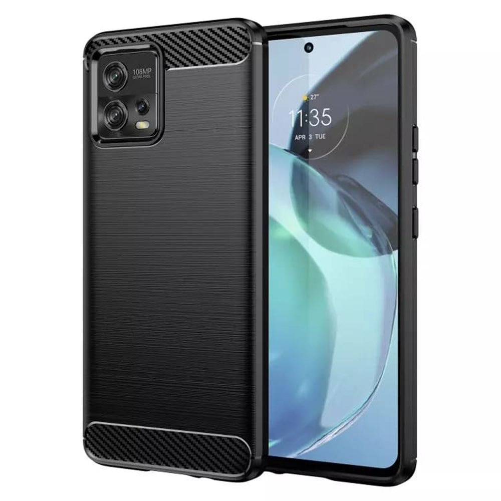 Pouzdro pro Motorola Moto G72, Techsuit, Carbon, Černé