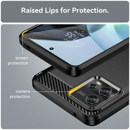 Pouzdro pro Motorola Moto G72, Techsuit, Carbon, Černé