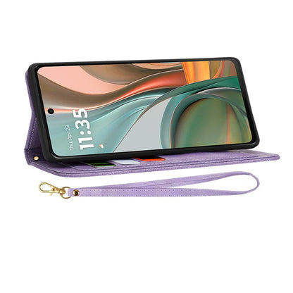 Case for Motorola Moto G75, Techsuit, FlipCraft, Purple