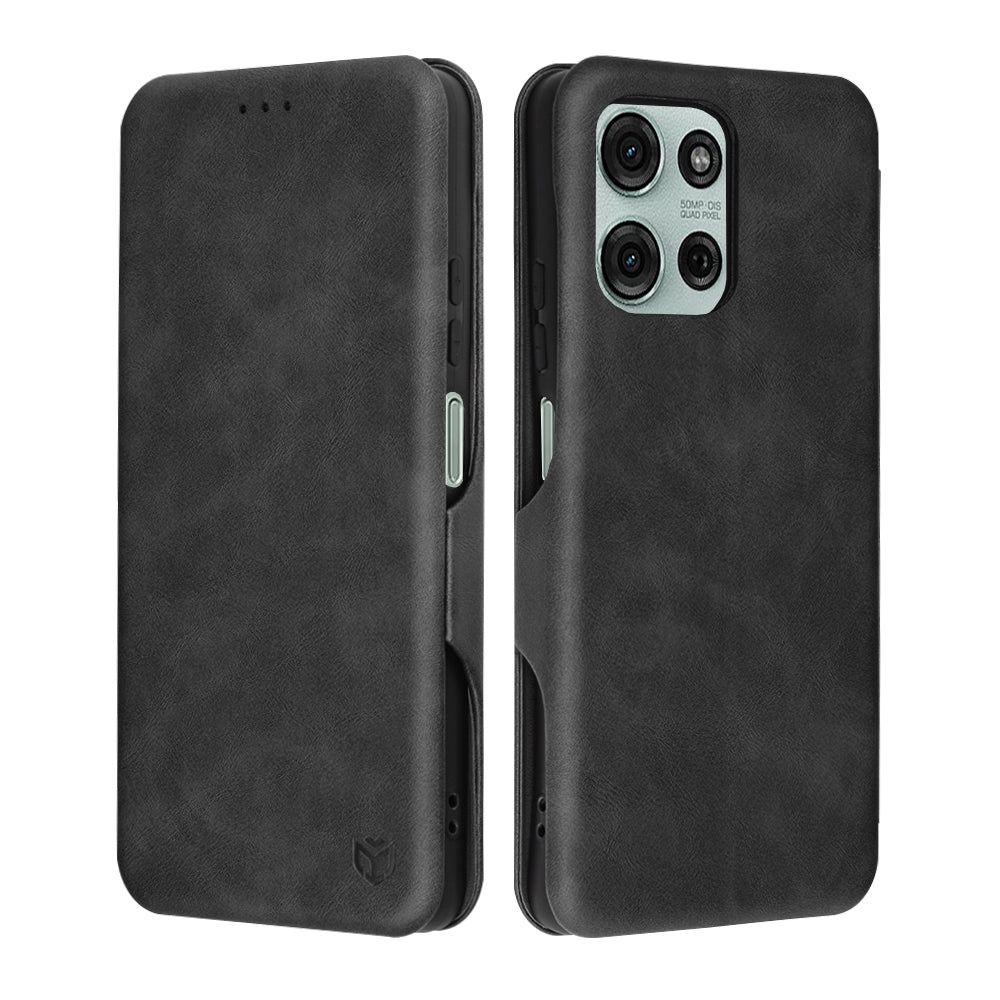Pouzdro pro Motorola Moto G75, Techsuit, Safe Wallet Plus, Černé