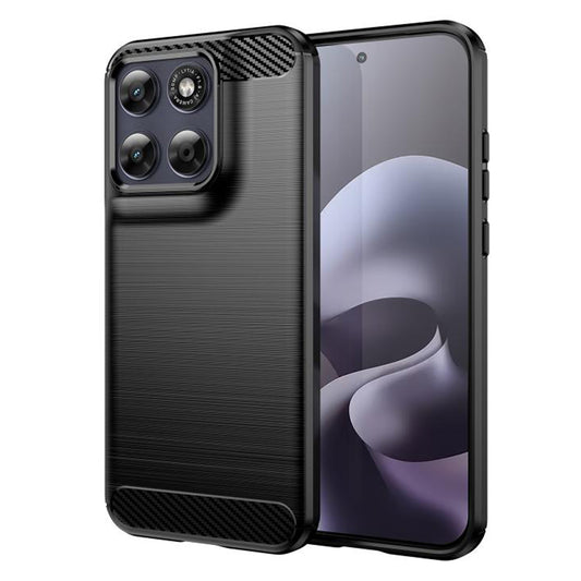 Pouzdro pro Motorola Moto G77 / G67, Techsuit, Carbon, Černá