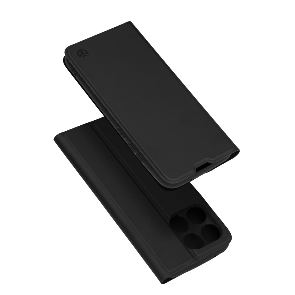 Case for Motorola Moto G77 / G67, Techsuit, Magskin Book, Black