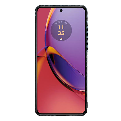 Pouzdro pro Motorola Moto G84, Techsuit, Carbonite FiberShell, Černá Šedá