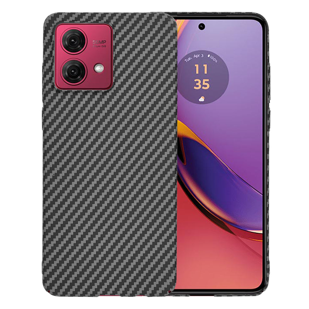 Pouzdro pro Motorola Moto G84, Techsuit, Carbonite FiberShell, Černé