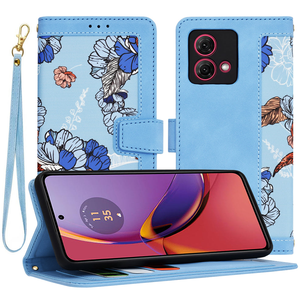 Pouzdro pro Motorola Moto G84, Techsuit, FlipCraft, Modré