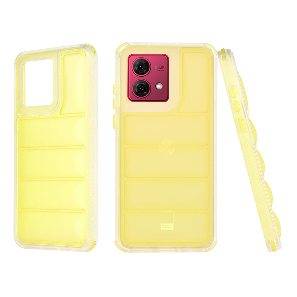 Pouzdro pro Motorola Moto G84, Techsuit, Wave Shield, Žluté