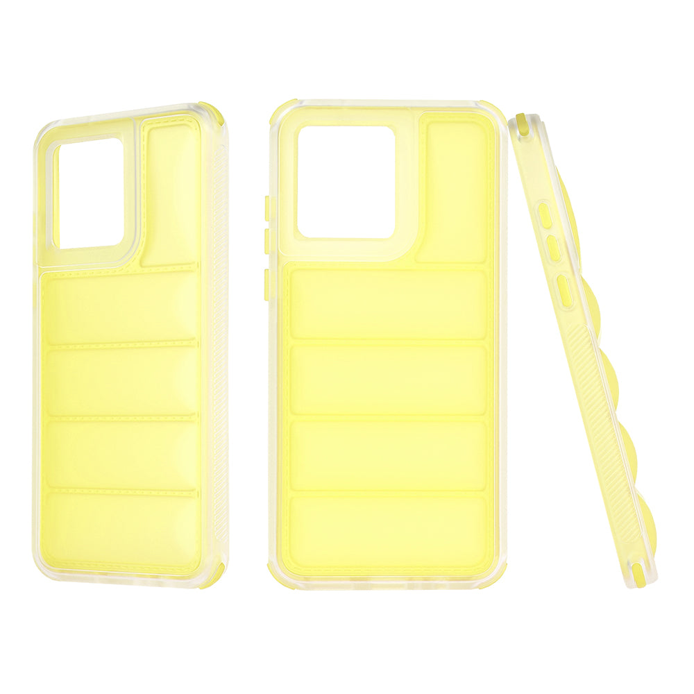 Pouzdro pro Motorola Moto G84, Techsuit, Wave Shield, Žluté