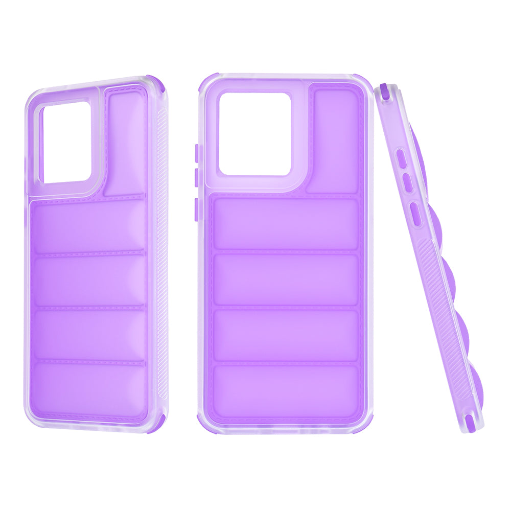 Pouzdro pro Motorola Moto G84, Techsuit, Wave Shield, fialové