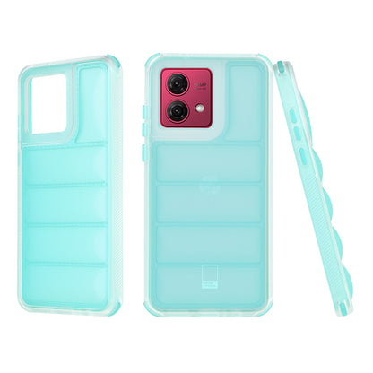 Pouzdro pro Motorola Moto G84, Techsuit, Wave Shield, Tyrkysové