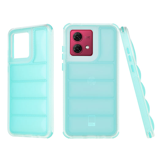 Pouzdro pro Motorola Moto G84, Techsuit, Wave Shield, Tyrkysové