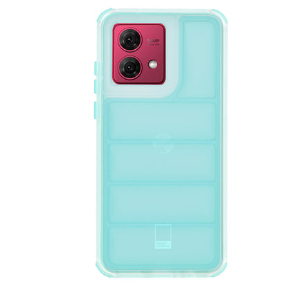 Pouzdro pro Motorola Moto G84, Techsuit, Wave Shield, Tyrkysové