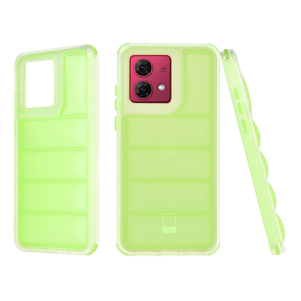 Pouzdro pro Motorola Moto G84, Techsuit, Wave Shield, Zelené
