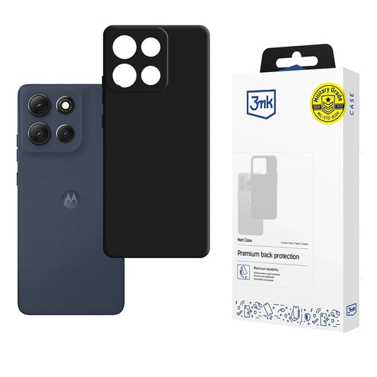 Pouzdro pro Motorola Moto G86, 3MK, Černá matná