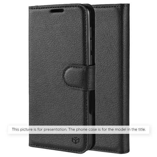Pouzdro pro Motorola Moto G86 Power, Techsuit, kožené folio, černé