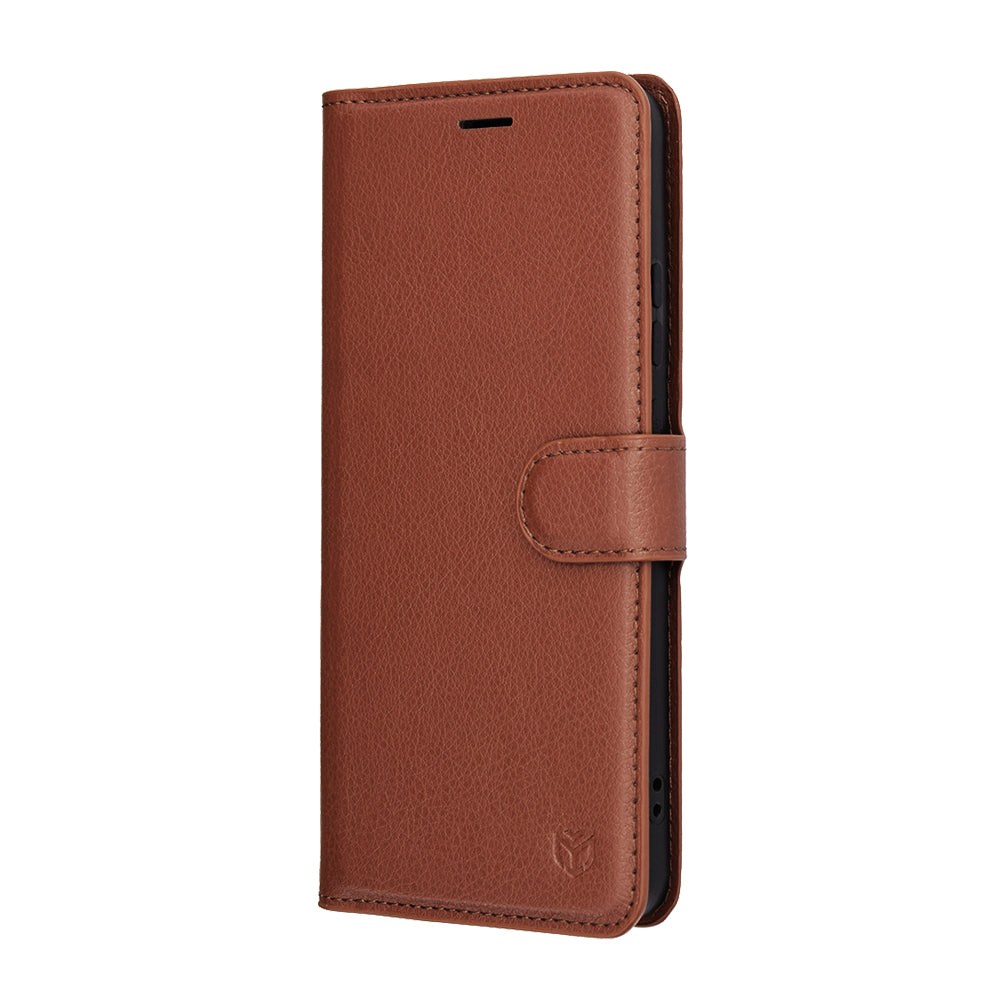 Pouzdro pro Motorola Moto G86, Techsuit, Leather Folio, hnědá