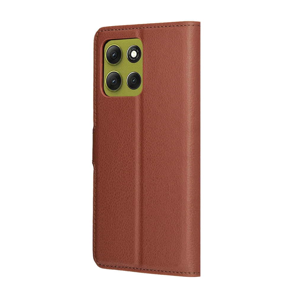 Pouzdro pro Motorola Moto G86, Techsuit, Leather Folio, hnědá