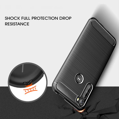 Pouzdro pro Motorola One Fusion+, Techsuit, Carbon, Černé