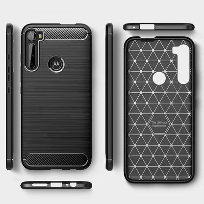 Pouzdro pro Motorola One Fusion+, Techsuit, Carbon, Černé