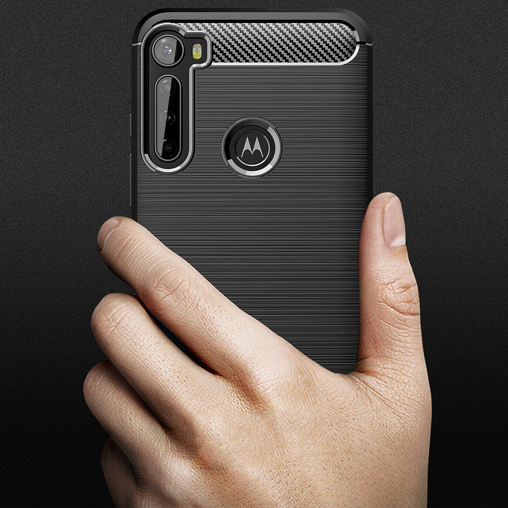 Pouzdro pro Motorola One Fusion+, Techsuit, Carbon, Černé