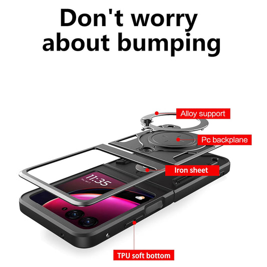 Pouzdro pro Motorola Razr 50 Ultra, Techsuit, CamGuard Pro, Černé